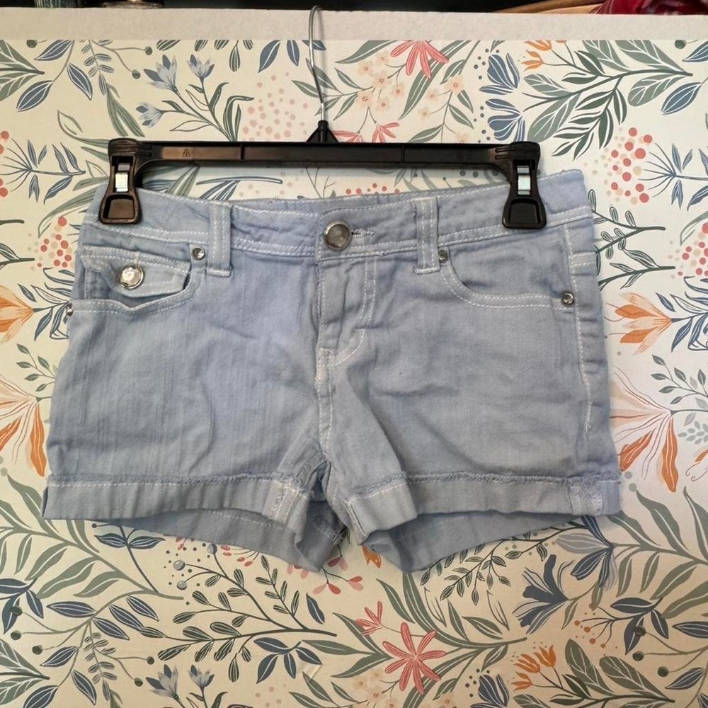 Vintage Vigoss Low Rise Cuffed‎ Denim Shorts Y2K Flap Pocket